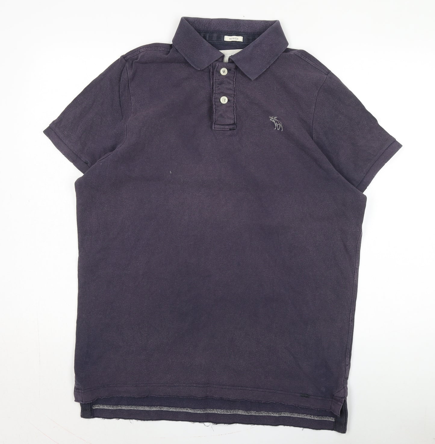 Abercrombie & Fitch Men's Purple Polo Shirt XL