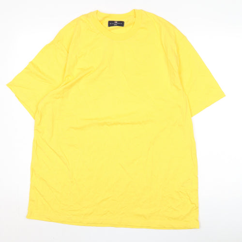 Marks and Spencer Men's Yellow Medium T-Shirt