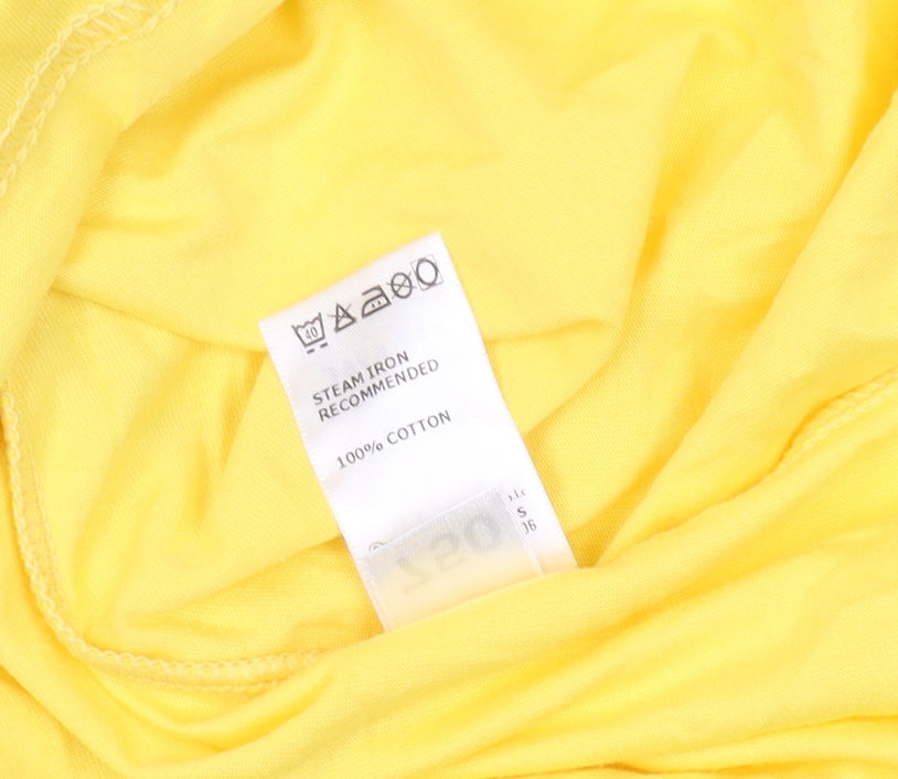 Marks and Spencer Men's Yellow Medium T-Shirt