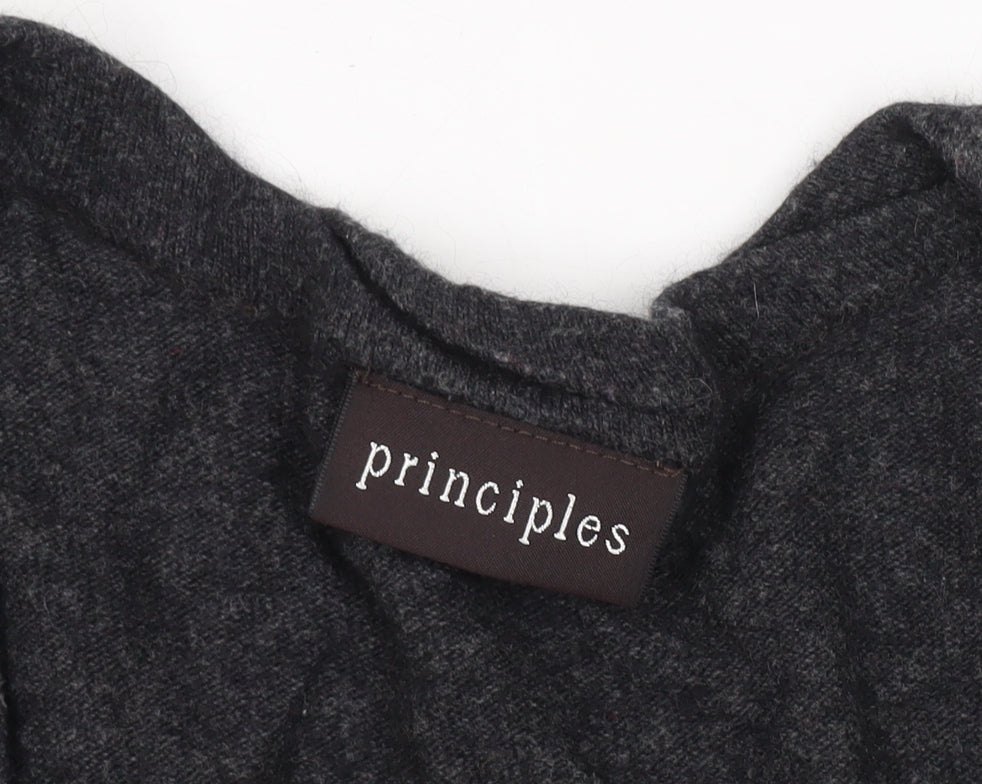 Principles Womens Grey Pullover Jumper, Size 10