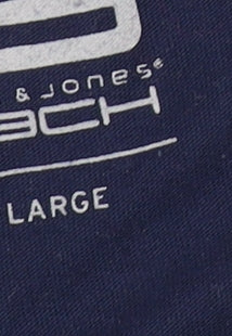 Jack & Jones Men's Blue Crew Neck Logo T-Shirt, Size L