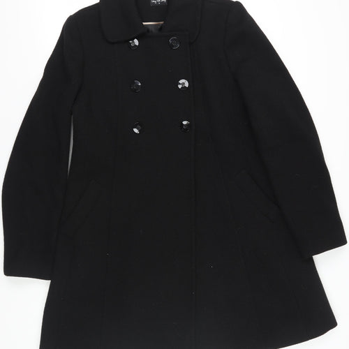 Long Tall Sally Women's Black Pea Coat Size 16