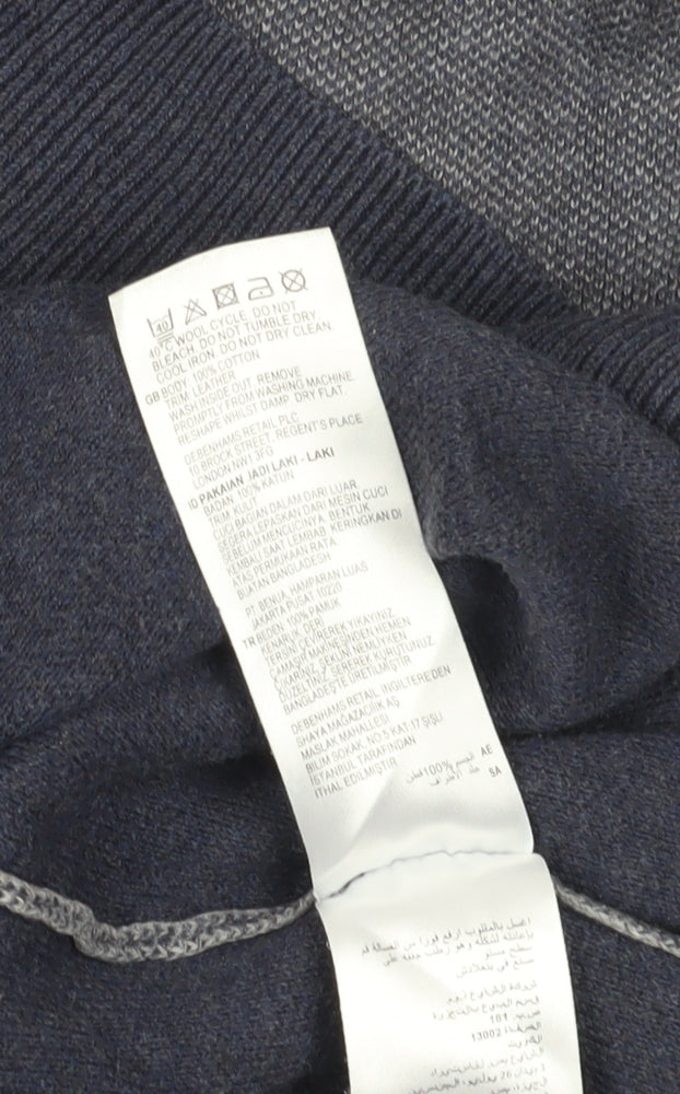 RJR.John Rocha Men's XL Grey Pullover Jumper V-Neck Knit