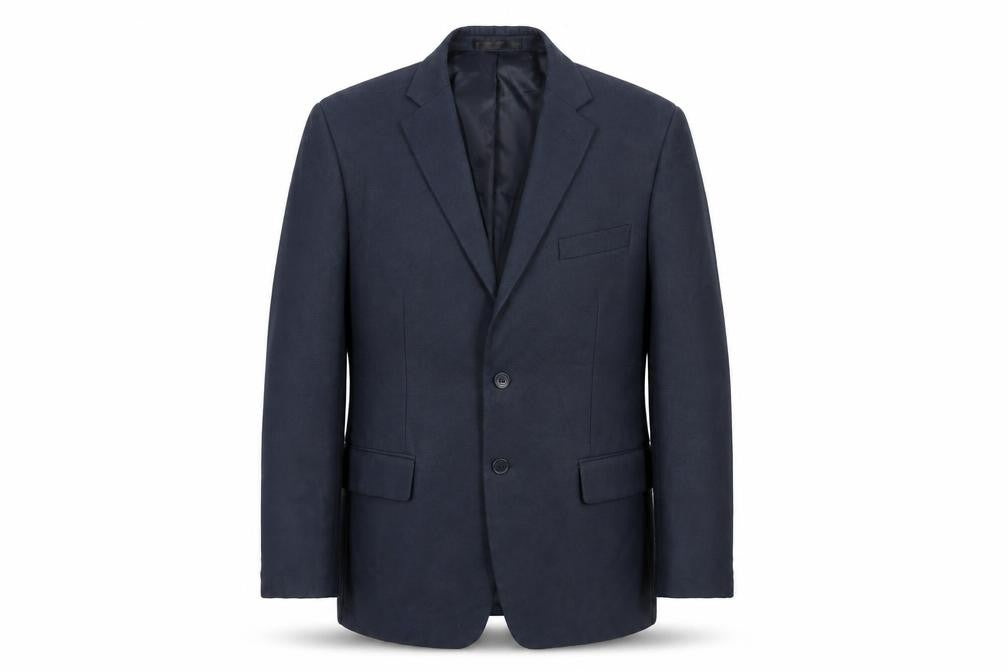 Front view of Jeff Banks Men's Blue Blazer 44 Regular Formal