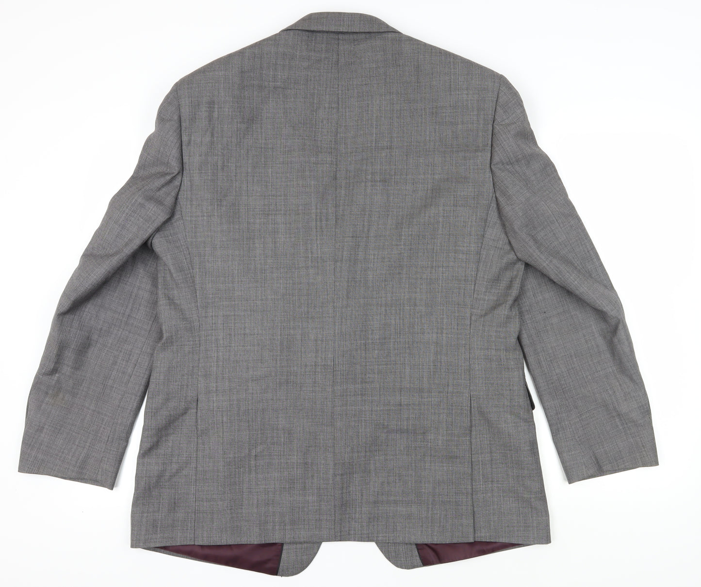 Marks and Spencer Men's Grey Wool Blazer, Size 44R