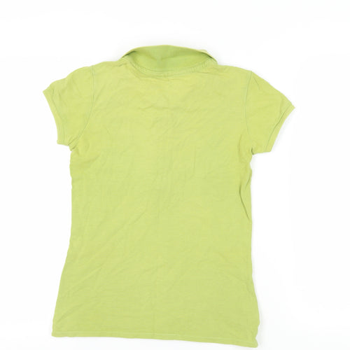 Timeout Women's Green Polo Shirt - Size S, Short Sleeve