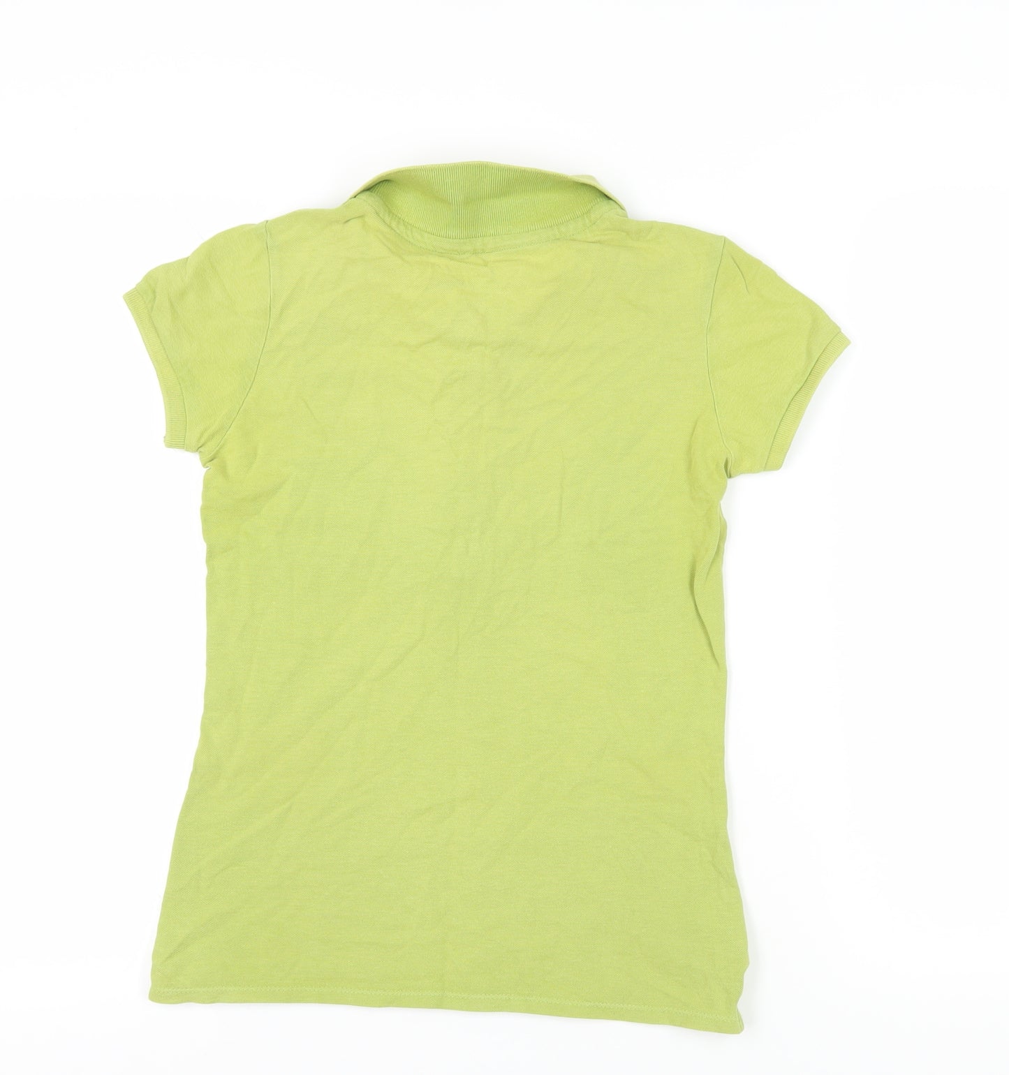 Timeout Women's Green Polo Shirt - Size S, Short Sleeve