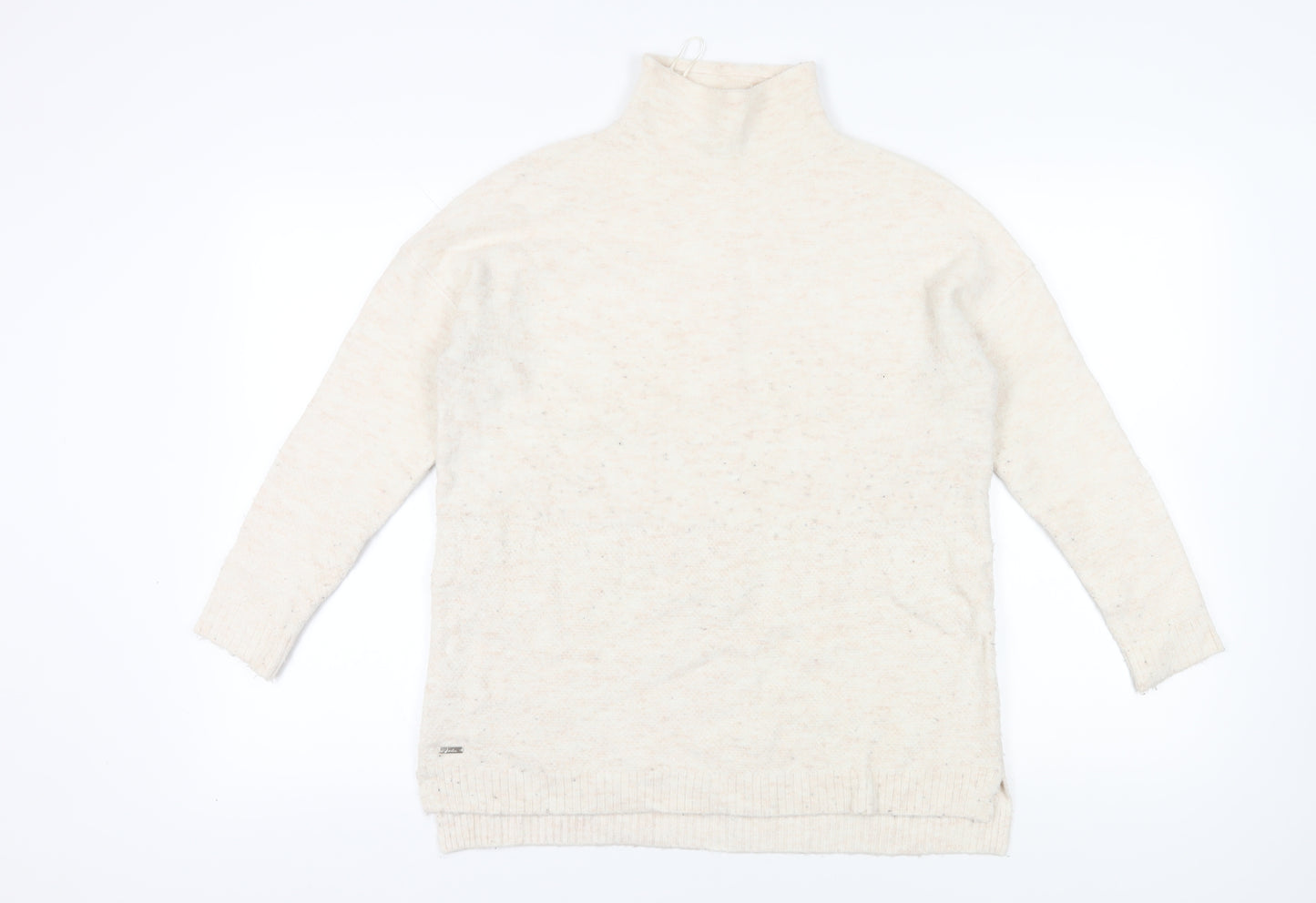 Joules Women's Ivory Roll Neck Jumper - Size 2XS