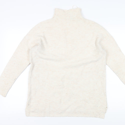 Joules Women's Ivory Roll Neck Jumper - Size 2XS