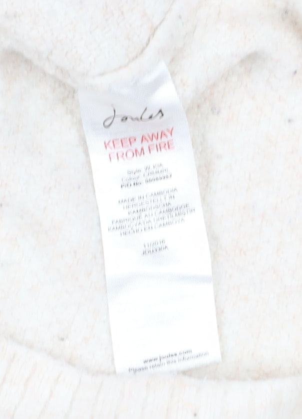 Joules Women's Ivory Roll Neck Jumper - Size 2XS