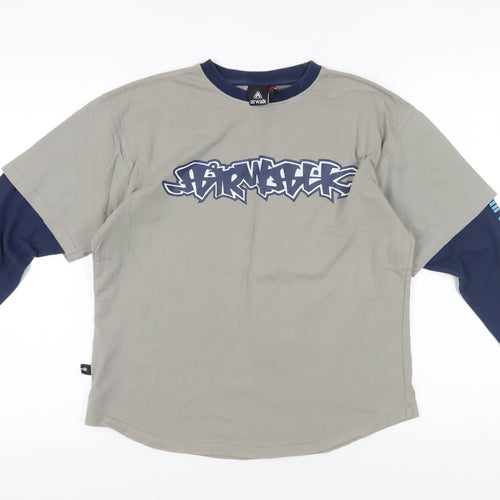 Airwalk Boys Grey Graphic Long Sleeve T-Shirt 6 Years Regular
