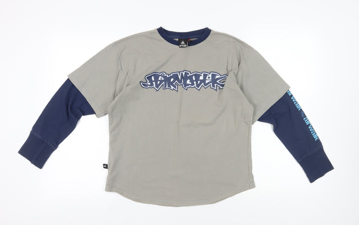 Airwalk Boys Grey Graphic Long Sleeve T-Shirt 6 Years Regular