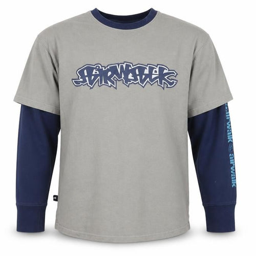 Airwalk Boys Grey Graphic Long Sleeve T-Shirt 6 Years Regular