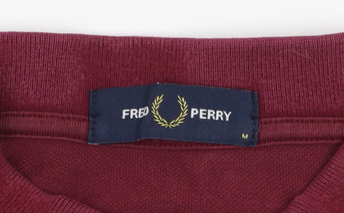 Fred Perry Men's Red Polo Shirt M, Classic Style