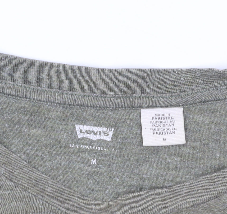 Levi's Men's Grey Logo T-Shirt Medium