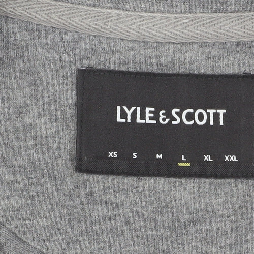 Lyle & Scott Men's Grey Cotton T-Shirt Size L