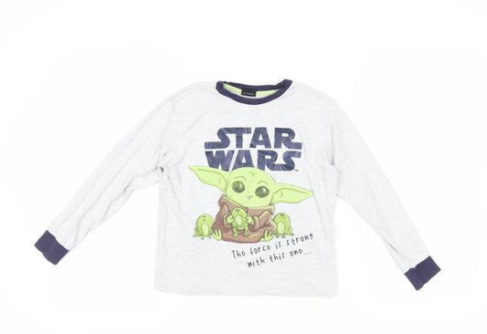 Star Wars Boys Grey Long Sleeve T-Shirt 10 Years