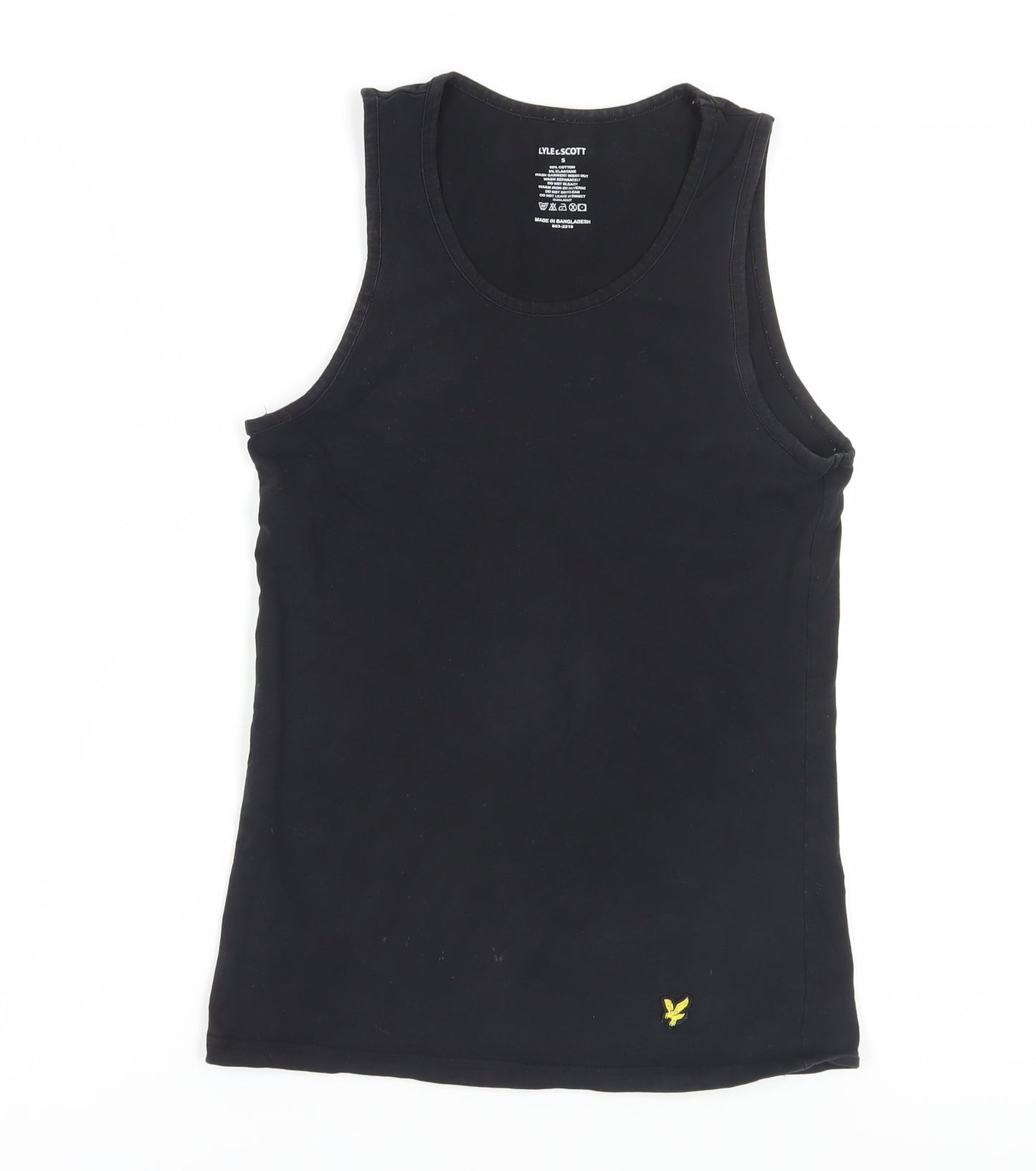 Lyle & Scott Men's Black Sleeveless Slim T-Shirt