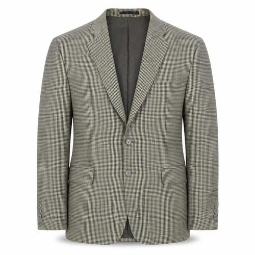 Zantos Men's Check Blazer, 46R, Brown, Business Casual