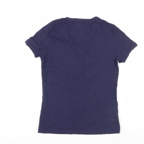 Jack Wills Women's Blue Basic T-Shirt Size 10
