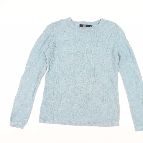 Isle Blue Women's Cable-Knit Pullover Jumper S