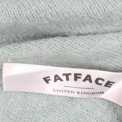 Fat Face Women's Green Fair Isle Jumper Size 14