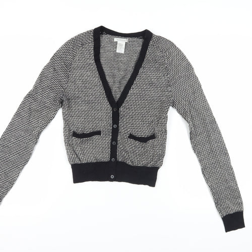 Gap Women's Black V-Neck Cardigan - M, Merino Wool