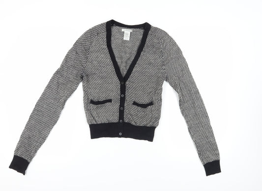 Gap Women's Black V-Neck Cardigan - M, Merino Wool