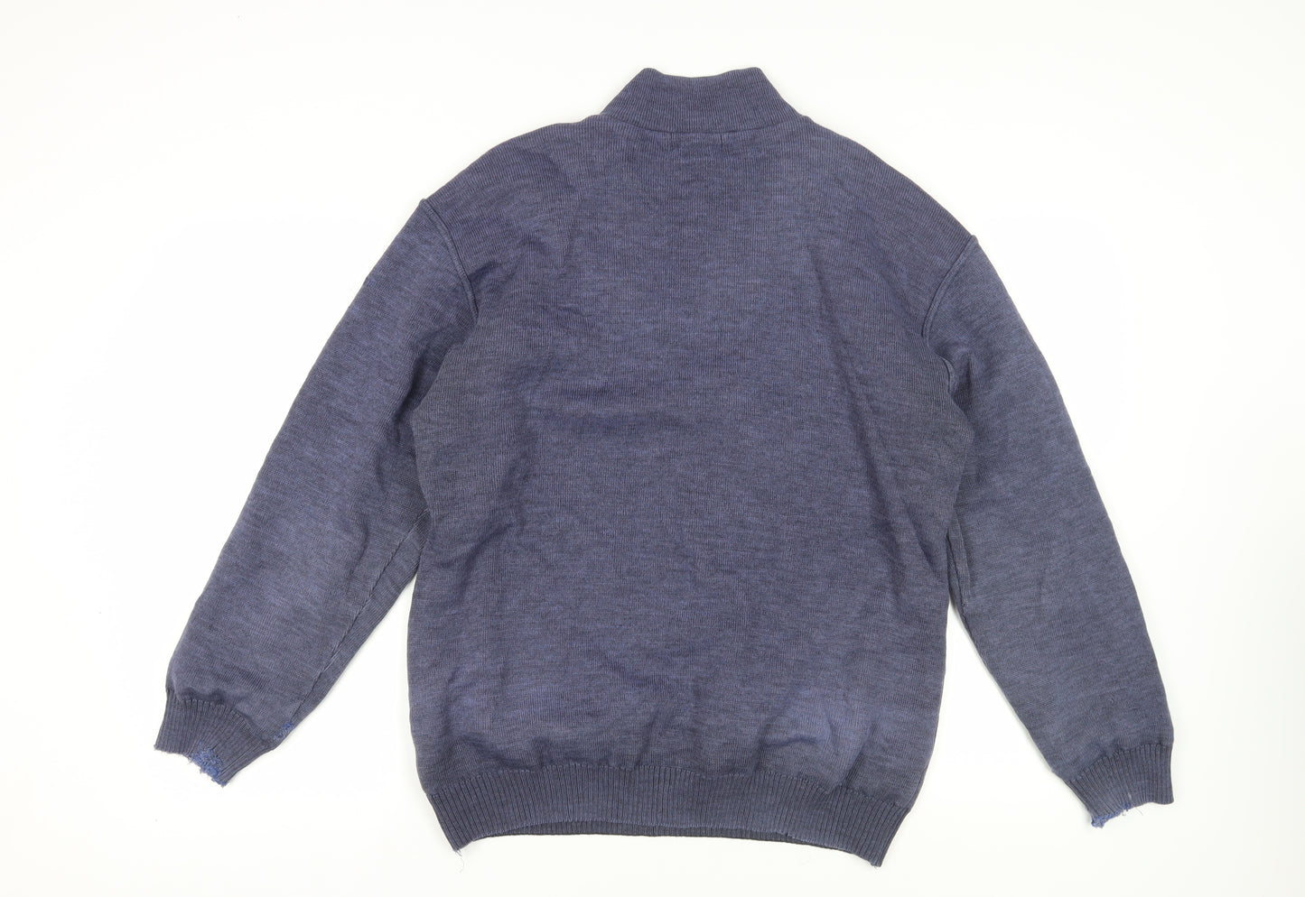 Oakmont Men's Blue Pullover Jumper - Size L, 1/2 Zip