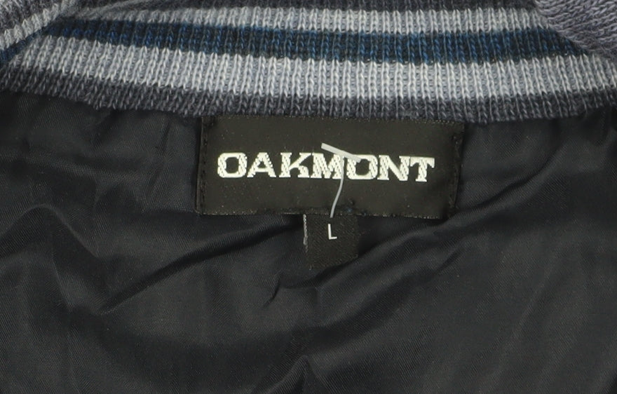 Oakmont Men's Blue Pullover Jumper - Size L, 1/2 Zip