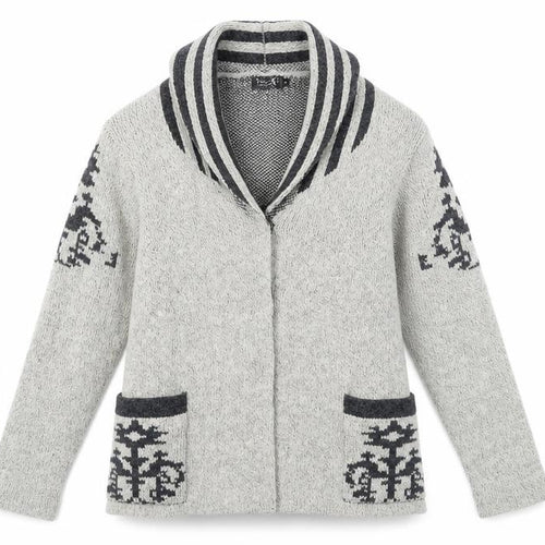 Tivoli Cardigan for Women, Grey, XL, Classic Style