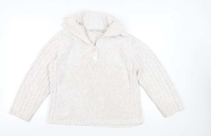 Elizabeth Scott Women's Ivory Pullover Sweater M