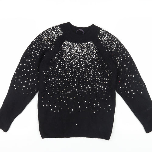 Marks and Spencer Black Sequin Women's XS Jumper