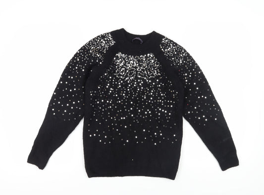 Marks and Spencer Black Sequin Women's XS Jumper