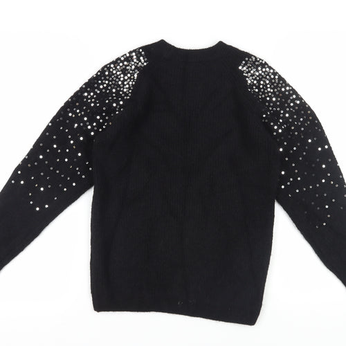 Marks and Spencer Black Sequin Women's XS Jumper