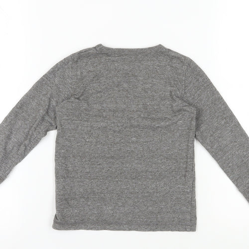 Next Boys Grey Graphic Print Long Sleeve T-Shirt 3-4 Years