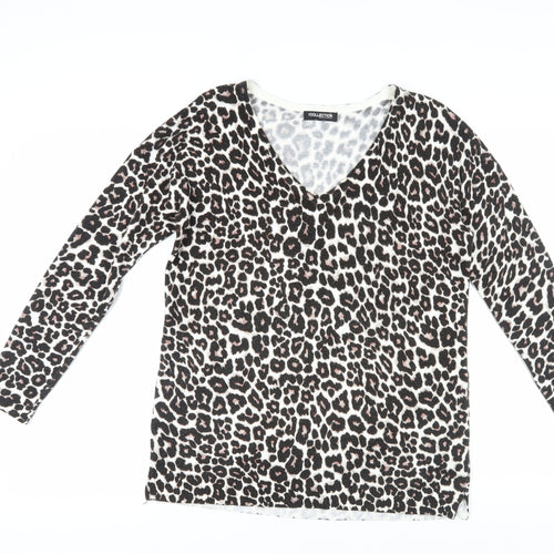 Debenhams Women's Animal Print Pullover Jumper, Size 12