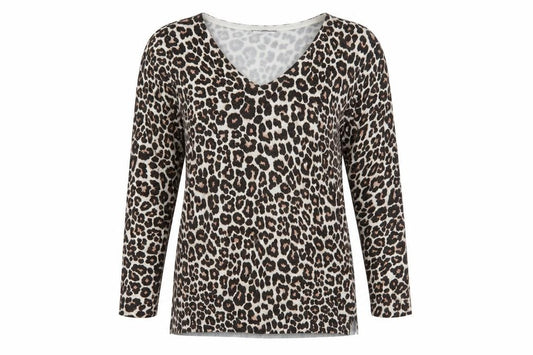 Front view of Debenhams Women's Animal Print jumper, size 12