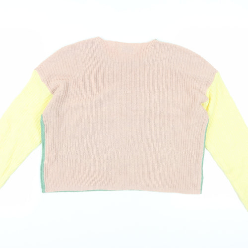 Only Women's Multicoloured Chunky Knit Pullover M