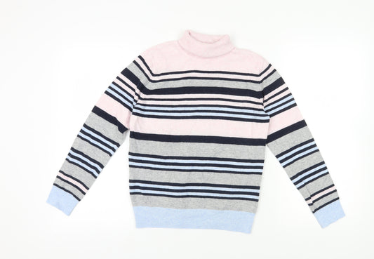 CC Women's Multicoloured Striped Pullover Jumper S