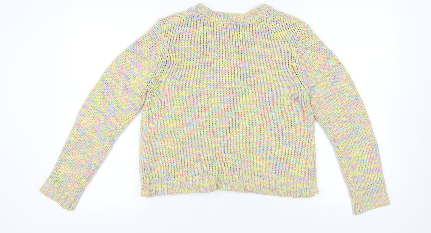 New Look Women's Multicoloured Pullover Jumper - Size M