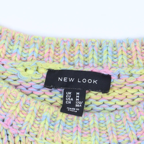 New Look Women's Multicoloured Pullover Jumper - Size M