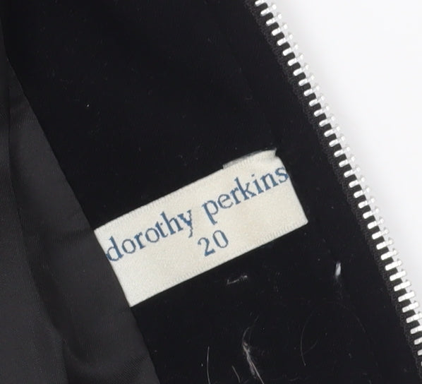 Dorothy Perkins Women's Black Zip Jacket Size 20