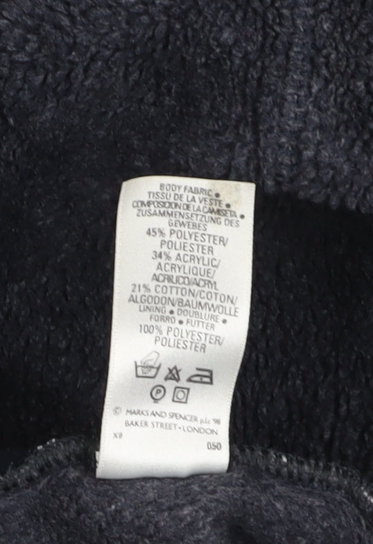 Marks and Spencer Men's Blue Fleece Jacket XL