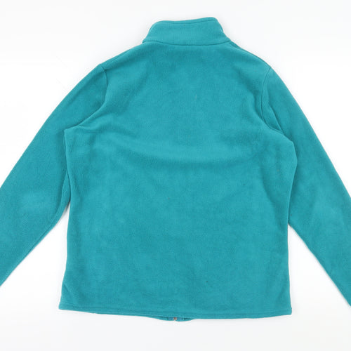 Marks and Spencer Women's Teal Fleece Jacket, Size 16