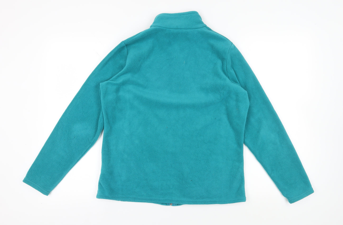 Marks and Spencer Women's Teal Fleece Jacket, Size 16