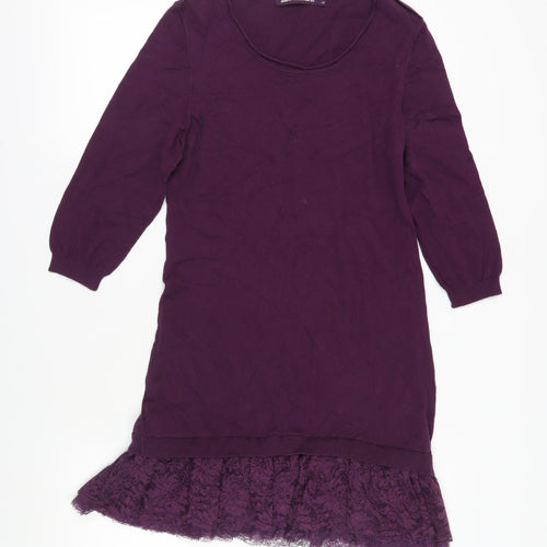 Next Women's Purple Jumper Dress, Size 14, Scoop Neck