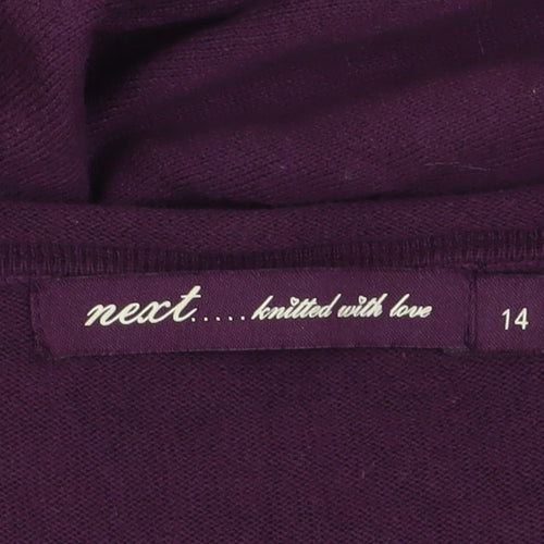 Next Women's Purple Jumper Dress, Size 14, Scoop Neck