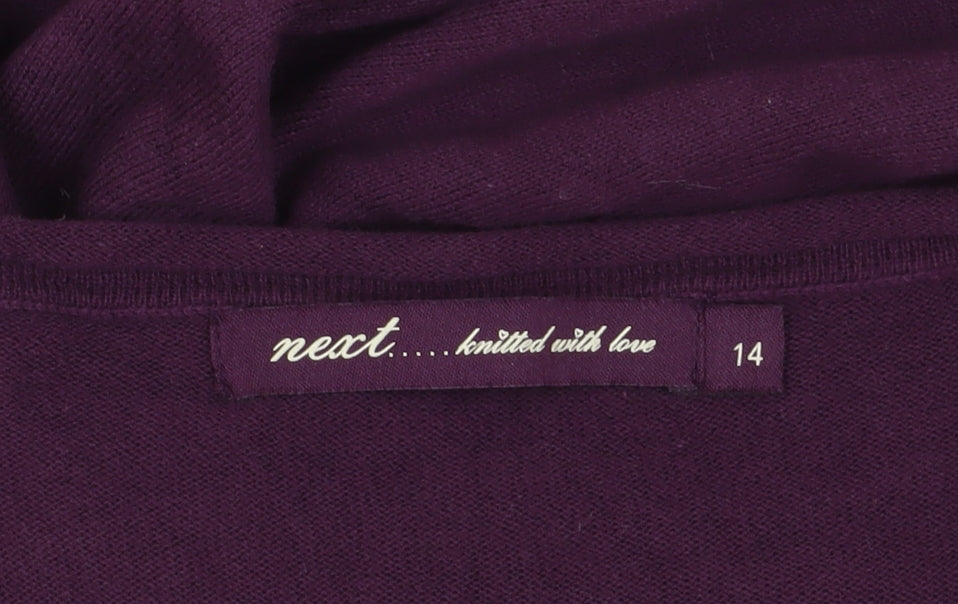 Next Women's Purple Jumper Dress, Size 14, Scoop Neck