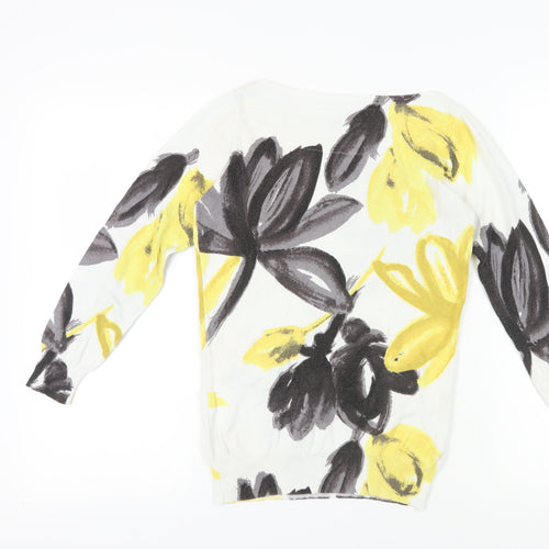 Next Women's Floral White Pullover Jumper, UK 6